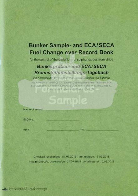 Bunker Sample Record book / Seca Logbook (Sulphur)